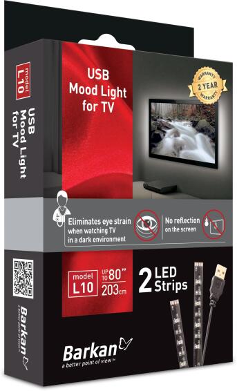 Mood lights for tv BARKAN usb white