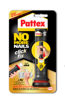 No more nails click and fix pattex