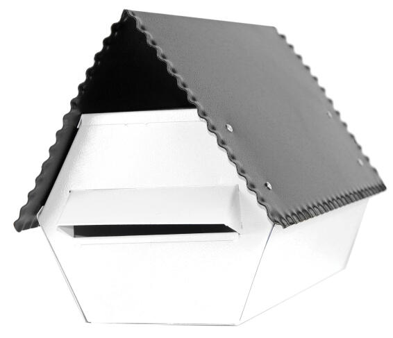 Mail box electro galvanised black l&g