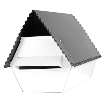Mail box electro galvanised black l&g