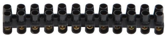 Connector strip 12 way 3Amp black