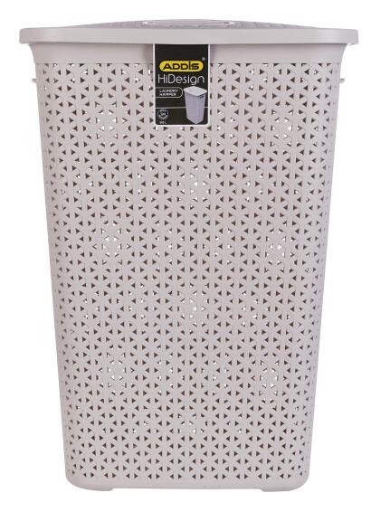 Addis hi design laundry basket stone 60l