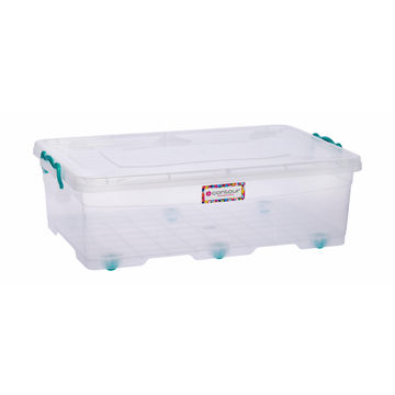Clip & lock storage box clear 30l