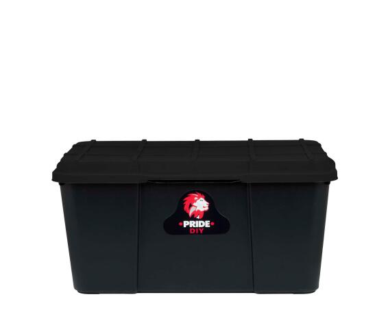 Pride storage box black 25l