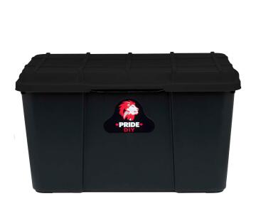 45l pride storage box black