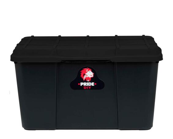 Pride storage box black 45l