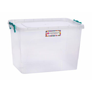 Clip & lock storage box clear 21l