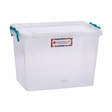 Clip & lock storage box clear 13l