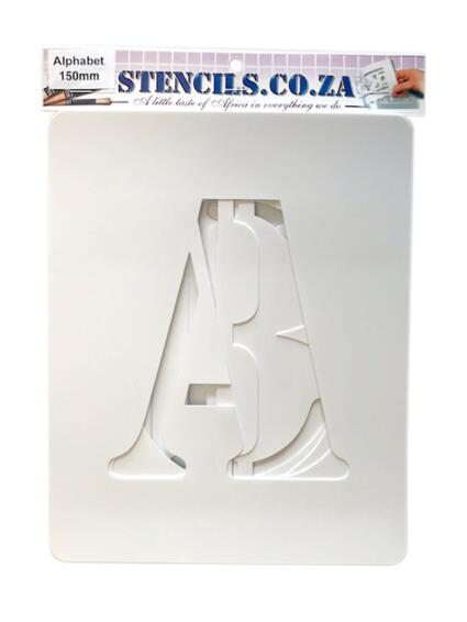 K&K Alphabet Stencil 150mm Set
