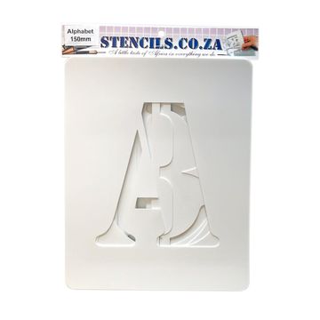 K&K Alphabet Stencil 150mm Set