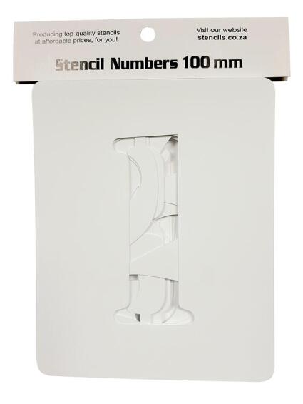 K&K Numbers Stencil  100mm 