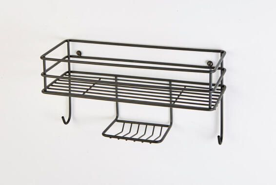 Shower Caddy Shelf Basket STEELCRAFT Black W32cmXD12cmXH17cm