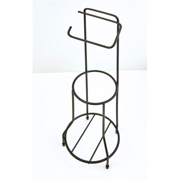 Toilet Roll Holder Stand STEELCRAFT Black W15.8cmXD60.3XH60.3cm