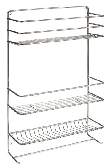 Shower Caddy Organizer STEELCRAFT Chrome W32cmXD11.6cmXH51cm