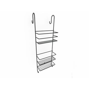 Shower Caddy Hook Over STEELCRAFT Black W22cmXD16.6XH65cm