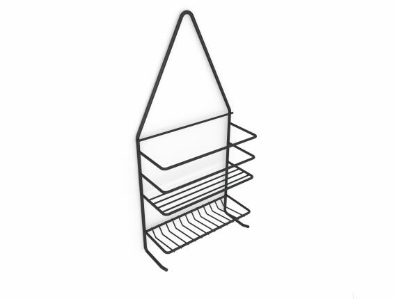 Shower Caddy Medium STEELCRAFT Black W20.5cmXD8.6cmXH45.7cm