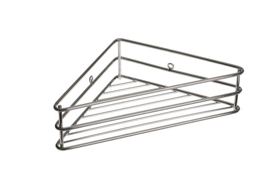 Shower Caddy Corner Organiser STEELCRAFT Chrome W7.5cmXD8.5cmXH17.5cm