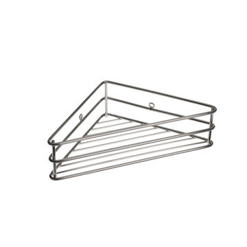 Shower Caddy Corner Organiser STEELCRAFT Chrome W7.5cmXD8.5cmXH17.5cm