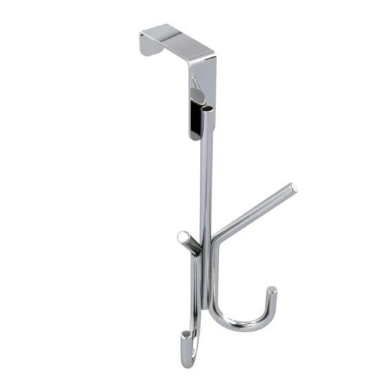 Hook Over Bathroom Door Double STEELCRAFT Chrome W8cmXD10cmXH18cm