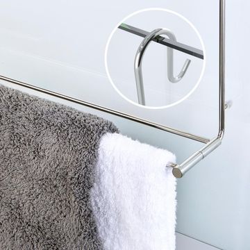 Hook Over Shower Towel Rail STEELCRAFT Chrome W61.8cmXD17.3cmXH59.9cm