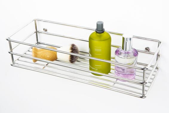 Shower Caddy Shelf Basket STEELCRAFT Chrome W32cmXD12cmXH7cm
