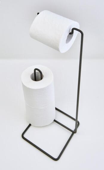 Toilet roll Holder Stand Square STEELCRAFT Black W15.6cmXD15cmXH15cm