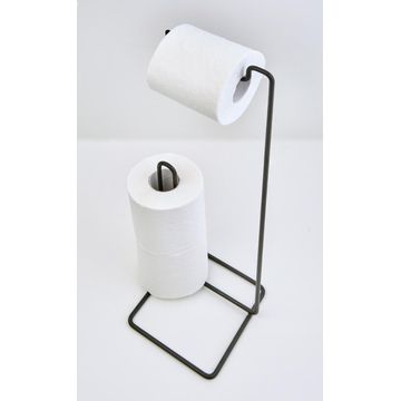 Toilet roll Holder Stand Square STEELCRAFT Black W15.6cmXD15cmXH15cm