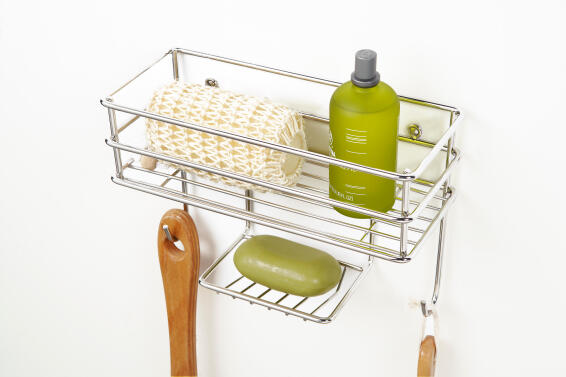 Shower Caddy Wall Basket STEELCRAFT Chrome W24cmXD10cmXH17cm