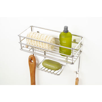 Shower Caddy Wall Basket STEELCRAFT Chrome W24cmXD10cmXH17cm