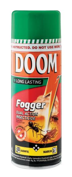 Insect killer doom dual action fogger new 350ml