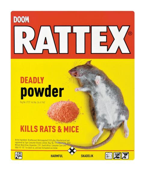 Insect killer DOOM rattex deadly powder 100g