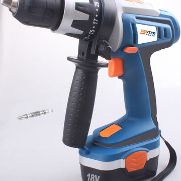 Cordless impact drill DEXTER POWER 18V 2 bat Ni-Mh 1.5Ah