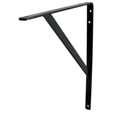 Heavy Duty Stayed Bracket Black 300X350mm