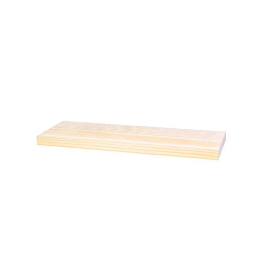 Pine Shelf With Brackets And Screws Natural W60xD20cm