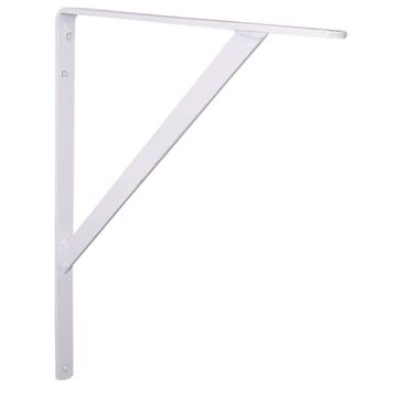 Heavy Duty Stayed Bracket White 400X450mm