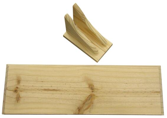 Pine Shelf With Brackets And Screws Solid Wood  W60xD20cm