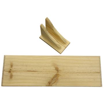 Pine Shelf With Brackets And Screws Solid Wood  W60xD20cm