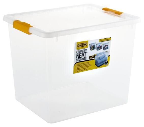 Addis clearly neat storage box 70l
