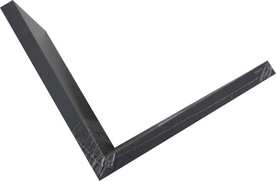 V shaped floating shelf grey