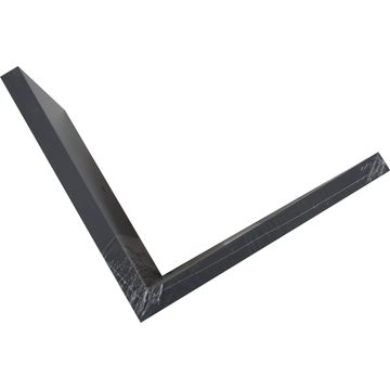 V shaped floating shelf grey