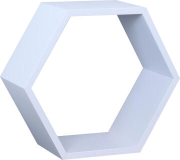 Dsx Shelf Hexagon Shaped White W27xD12xh27cm