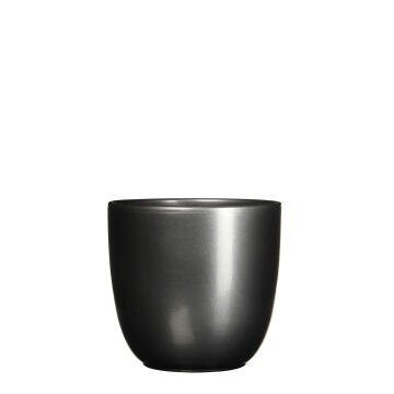 Pot, Ceramic Pot, Tusca Pots Round Anthracite, FIRST DUTCH, 22.5cm