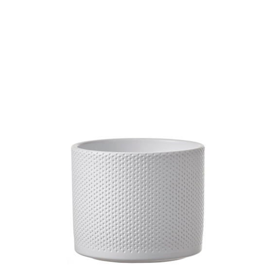 POT CERAMIC ERA ROUND WHITE DIA 17.5CM