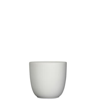 Pot, Ceramic Pot, Tusca Round White, FIRST DUTCH, 17cm