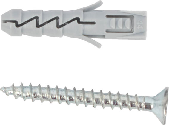 Fix expansion plugs and screws solid walls tub 100pc rawlplug