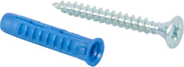 4ALL nylon plugs and screws universal tub 100pc rawlplug