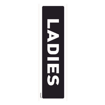Ladies self adhesive sign tower 50x195mm