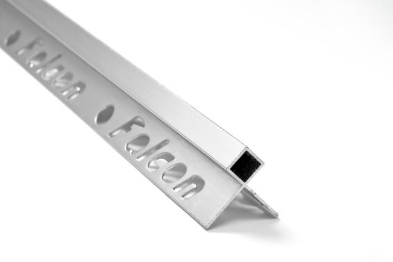 Corner Protector Aluminium Polished Silver 12mm (2.5m)