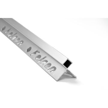 Corner Protector Aluminium Polished Silver 12mm (2.5m)