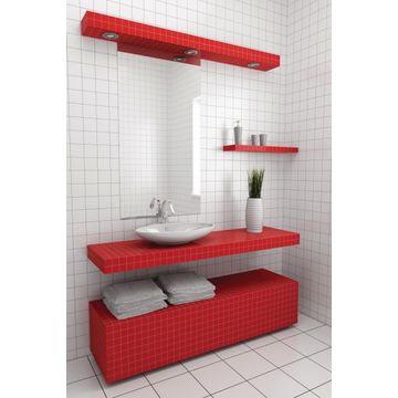 Mosaic Glass Red 300x300mm